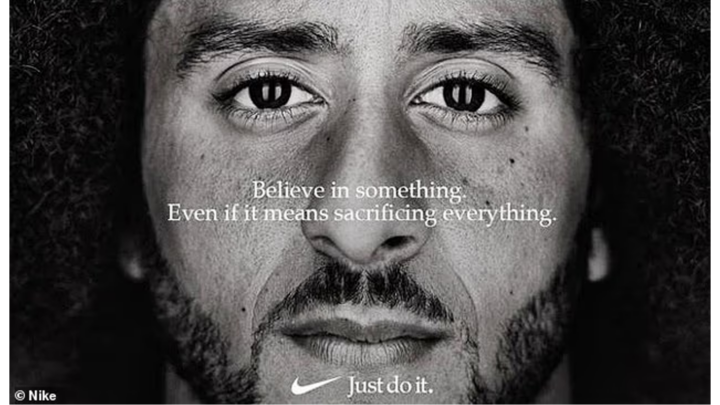 Nike case study graphic showing brand value decline marketing analysis