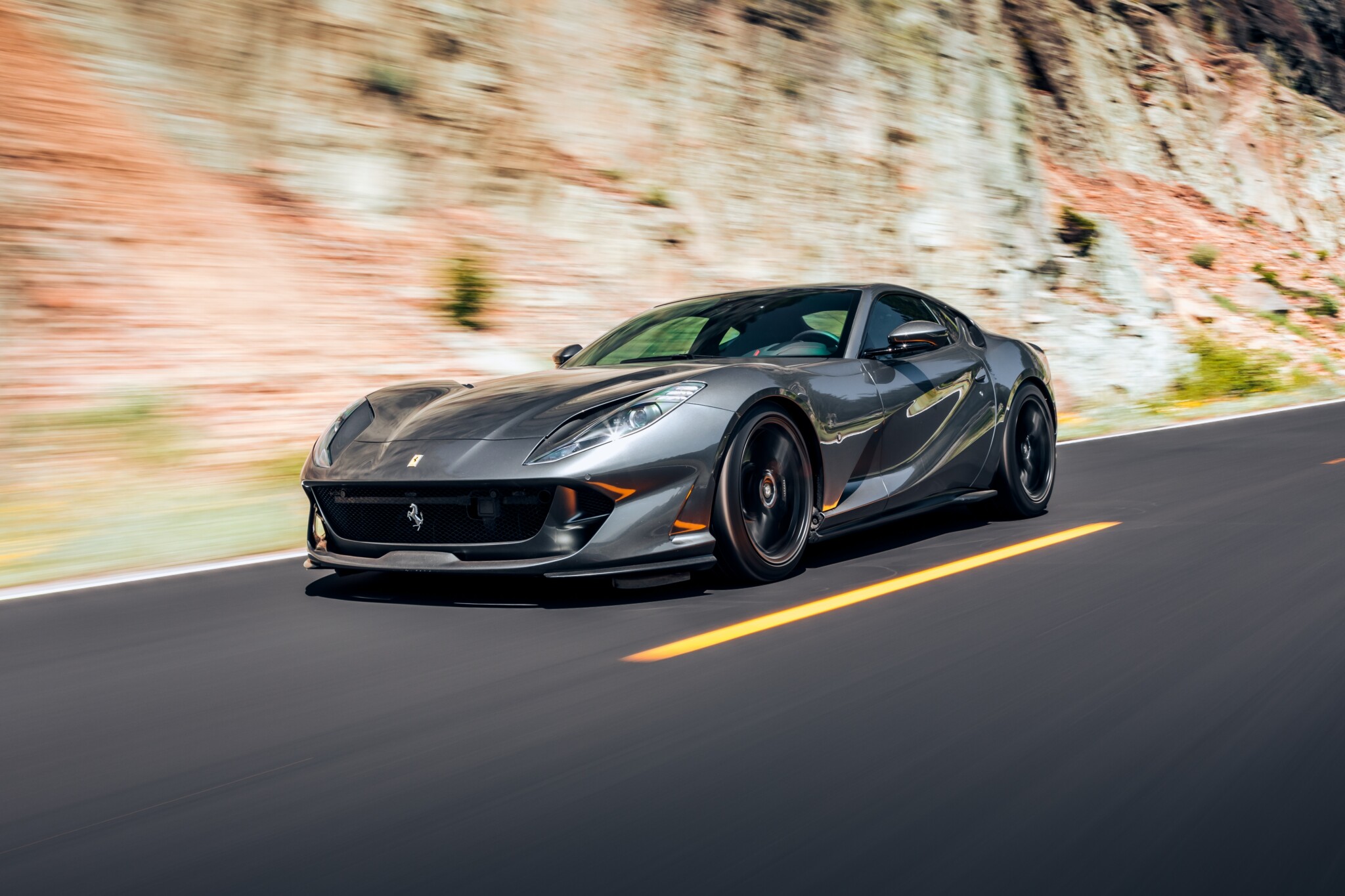 2021 Ferrari 812 Superfast in grey