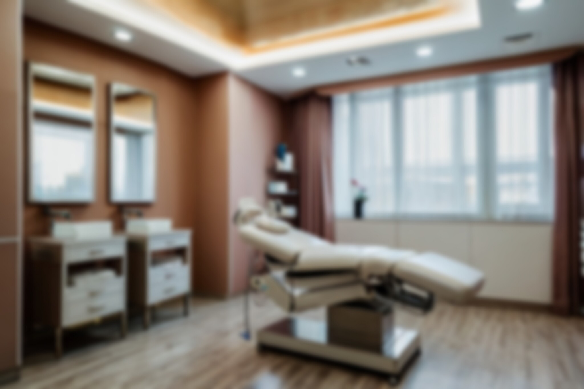 A patient chair shown in a surgery clinic